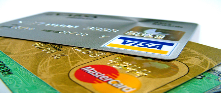 Tarjetas de crédito Visa y Mastercard